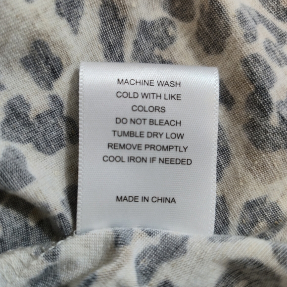 CHELSEA AND VIOLET Leopard Linen Blend Dress Flutter Sleeve Drop Waist Medium‎ - Picture 15 of 15